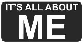 3pcs It's All About Me Funny Hard Hat/Helmet Stickers