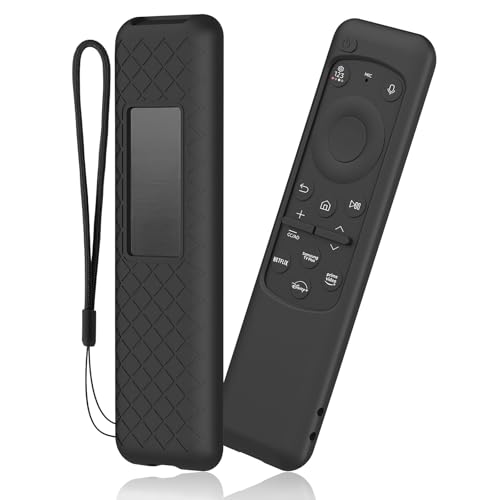 BOBOPACK Funda para Mando a Distancia Samsung, Compatible con el Mando a Distancia Samsung BN59-01432A/BN59-01432J, Resistente al Agua y a la Corrosión, Tacto Cómodo (Negro)
