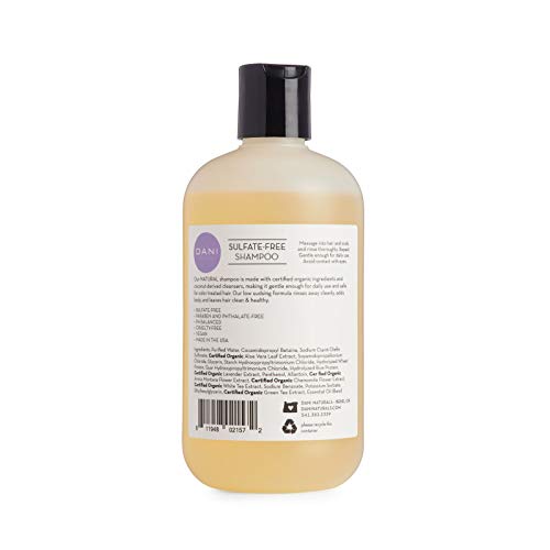 Dani Natural Moisturizing Shampoo Naturals - Sulfate, Phthalate & Paraben Free - Vegan & Cruelty Free - 12 Ounces (Lemongrass Lavender) #TOP1