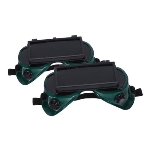 Gatuida 2 Piezas Gafas De Soldadura Gafas De Corte Con Soplete Gafas De Soplete Lentes De Seguridad Gafas De Laboratorio Máscara De Soldadura Gafas Para Soldar El Plastico Dark Green