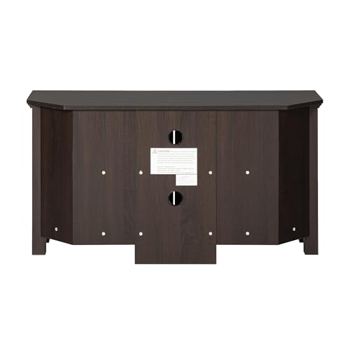 Walker Edison AZQ44CCRES Modern Farmhouse Wood Corner Universal Tv Stand For Tv'S Up To 50 Inch Flat Screen Living Room Storage Entertainment Center, 44 Inch, Espresso Brown thumb #3