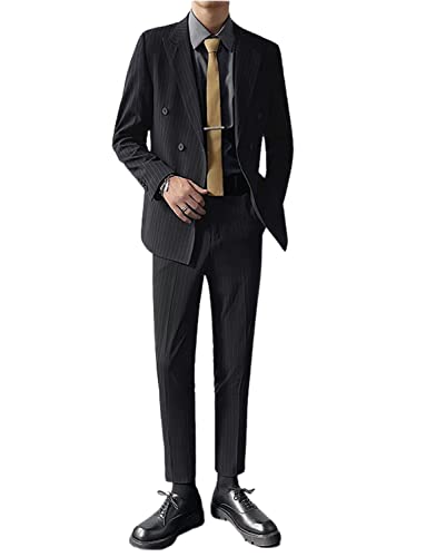 Costume à rayures pour homme idéal pour un mariage ou une soirée élégante