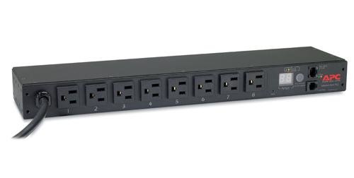 APC Metered Rack PDU 8ポート Rack PDU, Metered, 1U, 16A, 208/230V, (8) C13|APC
