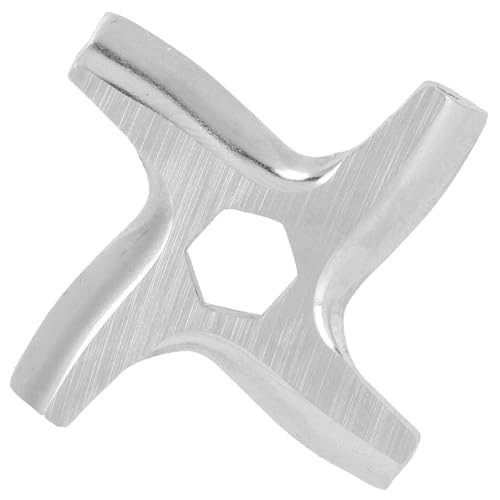 Picadora de carne Piezas de repuesto Placa de corte de molienda de alimentos en forma de cruz A-15 Agujero hexagonal Accesorio para picadora de carne eléctrica