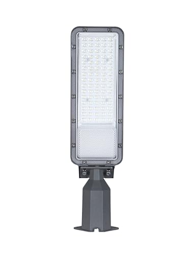 Dopa Lampione Stradale elettricio LED 6000K ad Alta Luminosità – IP65 Impermeabile, Alluminio Pressofuso, Braccio Orientabile ±70°, Illuminazione Esterna 50W / 100W / 200W (50W)