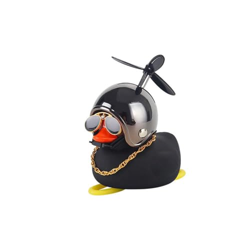 アヒル型 自転車用ベル ヘリコプター 漫画 アヒル 竹いかだ ヘルメット かわいいバイクベル ゴム製 アヒルを絞りだけで音を出す 漫画 アヒルの車の置物 小さな黄色いアヒルのプロペラヘルメット垂直壊れた風アヒルの子装飾 柔らかい 心癒し かっこいい 騎乗パ