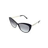 Versace VE 4348 GB1/11 Black Plastic Cat-Eye Sunglasses Grey Gradient Lens