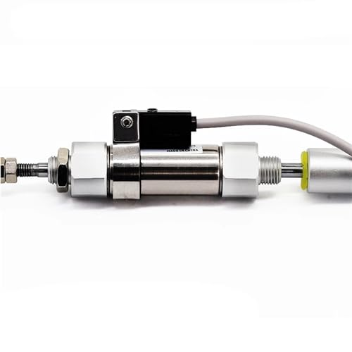 Cilindro de aire CDJ2B XC8 de vástago simple con carrera regulable de 20mm 3