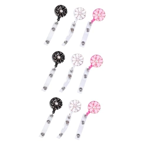 Porte-badge d'identification rétractable NUOBESTY lot de 9 pièces avec clip dessin animé