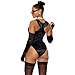 Forplay Women's Champagne For Breakfast Celebrity Costume, Black, XS/S