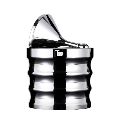 CafeSing COD Espresso Powder Container, All Stainless Steel, Manual Shaker, Coffee Dosing Receiver, Fits 58mm Portafilter Basket