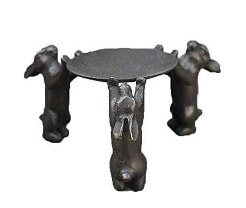 Fashion158 - Candelabro de Bronce Chino, diseño de Conejo