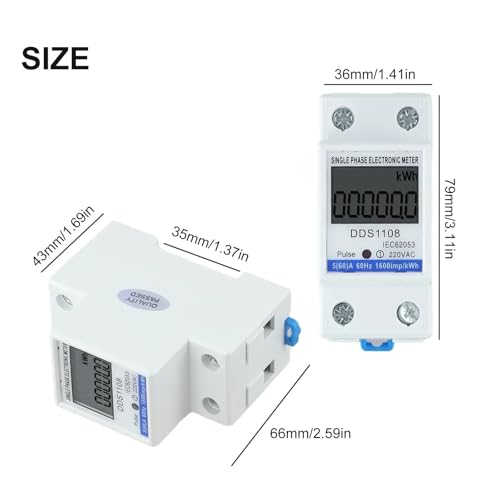 Compteur électrique LCD 220V pour localiser les pertes d'énergie
