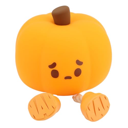 Lámpara de noche calabaza silicona 3 niveles de luz miniatura 3
