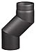Produktbild Rauchrohr Ø120mm Versatzbogen 120mm schwarz metallic Ofenrohr Kaminrohr