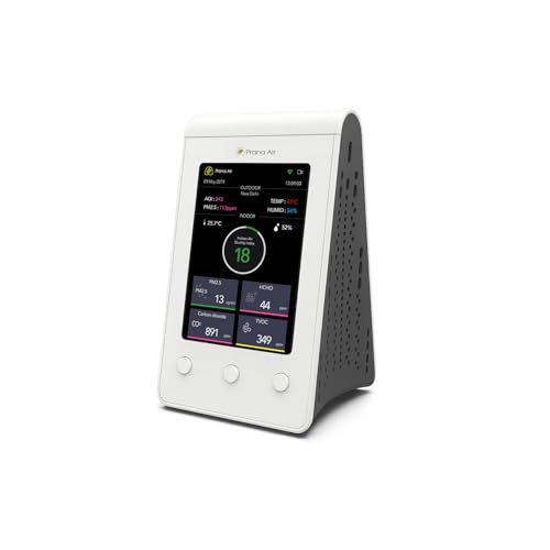 Image of Prana Air Sensible Indoor Air Quality Monitor - AQI, PM2.5, PM10, CO, CO2, O3, HCHO, TVOC