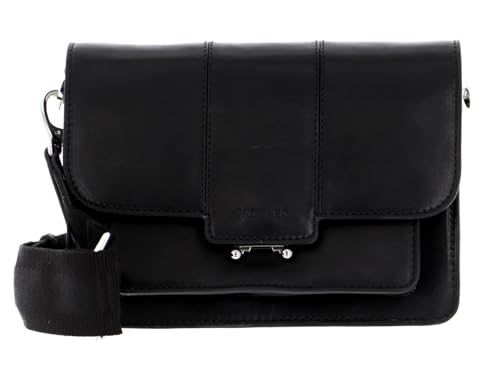 Bolso bandolera SADDLER Sigtuna negro en piel para uso diario