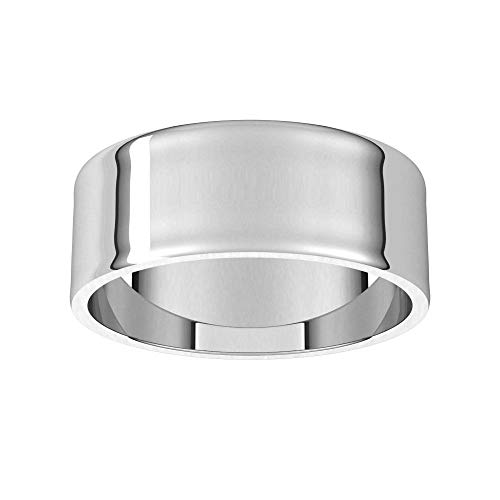 7mm Solid Gold Wedding Band, Yellow or White Gold Ring, Comfort Fit 10k or 14k Womens and Mens Wedding Band2