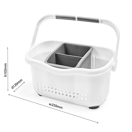 ADDIS 516436 Sink Caddy, Black/Grey