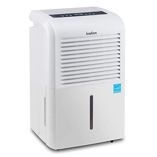 Ivation 4,500 Sq Ft Smart Wi-Fi Energy Star Dehumidifier with App, Continuous Drain Hose Connector, Programmable Humidity, 2.25 Gal Reservoir for Medium and Large Rooms (4,500 Sq Ft With Pump)