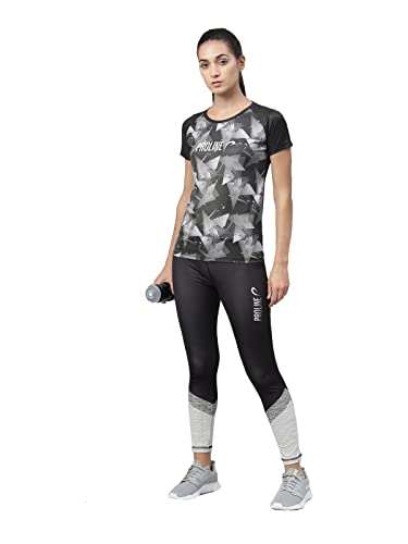 Image of Proline Active Polyester Black Tights for Women (PA21959-Black)