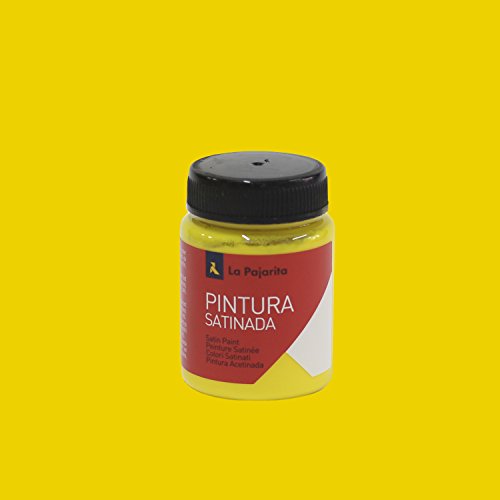 La Pajarita 110416 Pintura para Decoración y DIY, Satinada, 1, Amarillo Oro, 75 ml