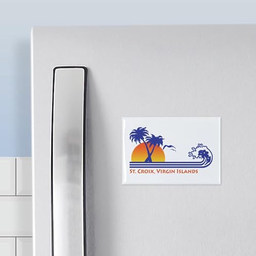 Imán rectangular CafePress St. Croix 3x2 pulgadas miniatura 3