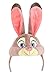 Fun Costumes Disney Zootopia Judy Hopps Costume Headband, Embroidered Face, Bendable Ears - Officially Licensed - Standard - Pink
