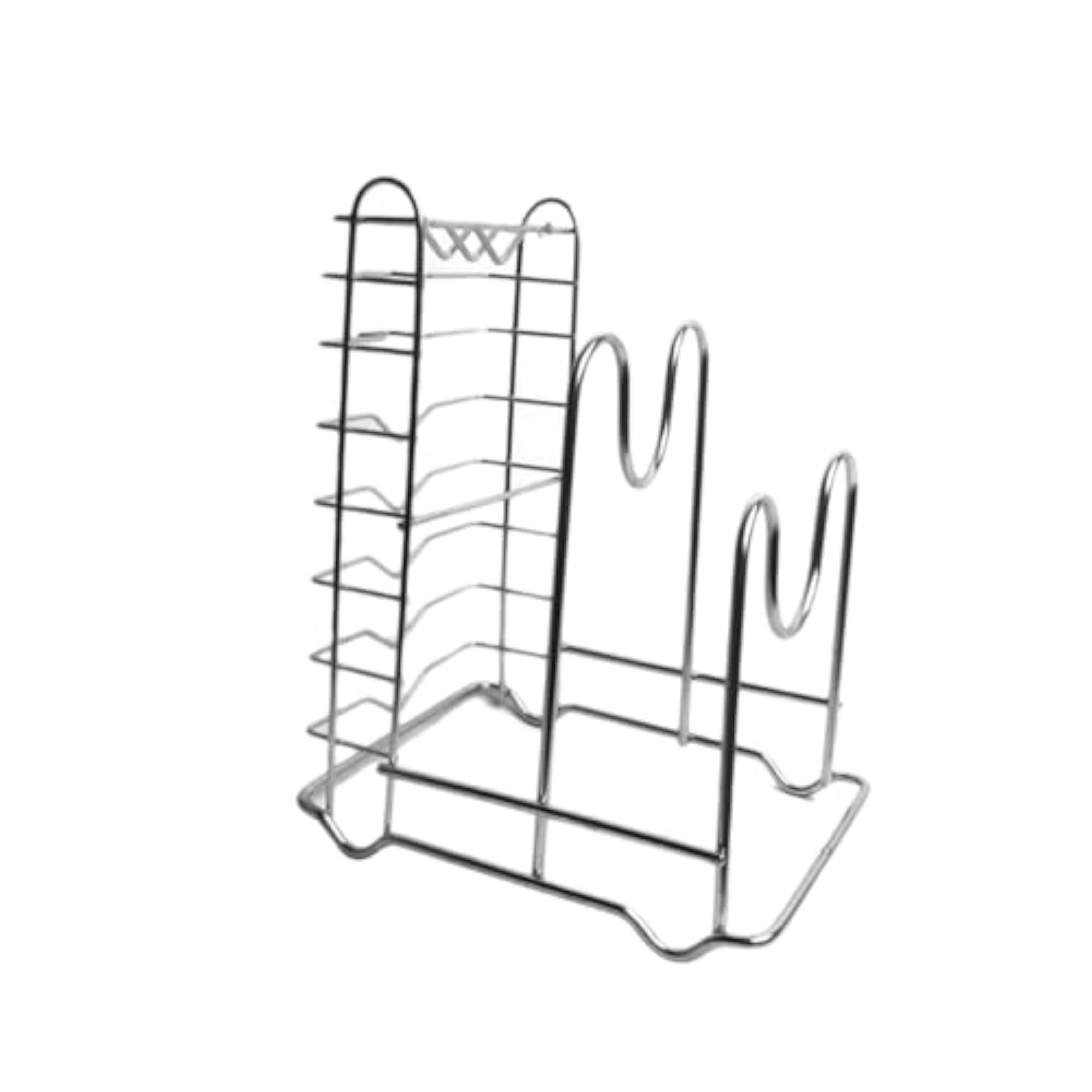 Stainless Steel Cutting Board Rack Organizer 3 in 1