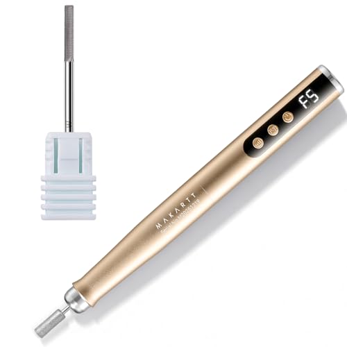 Makartt Cuticle Nail Drill Bit - Safety Tungsten Carbide Cuticle Remover Drill Bit Bundle with Pen-Shaped Rechargeable Nail Drill for Beginners: 25,000 RPM Cordless Electric Nail File image 4