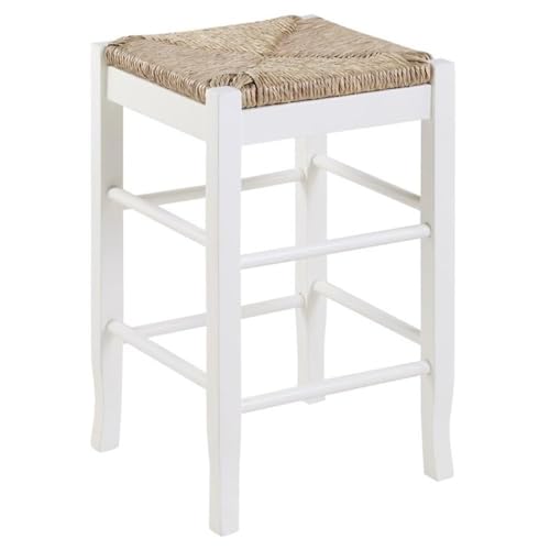 Boraam Square Rush Backless Counter Height Kitchen Stool - Cream