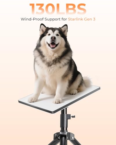 Image of Starlink Gen 3 Tripod Mount | Adjustable Height | Stable for Camping & RV