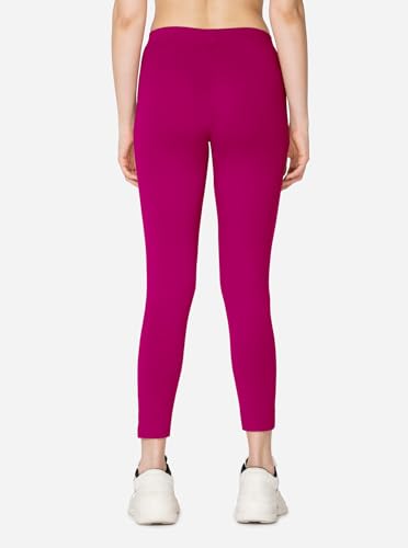 Image of VSTAR PL02 Women Ankle Length Stretchable Slim Fit Leggings with Secured Side Pocket | Moisture-Wicking | Soft Waistband & Cotton-Elastane Fabric