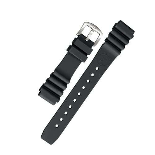 Bracelet de montre de plongée étanche en silicone noir pour vos sessions de surf