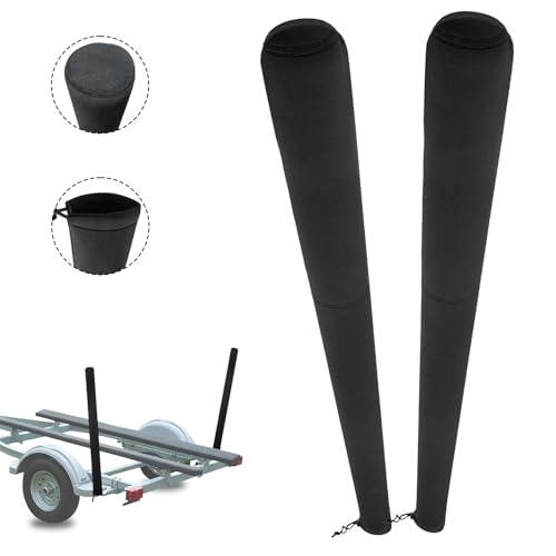 2pcs 48 Inch Boat Trailer Guide Pole Covers,Universal Adjustable Cushion Fillet Neoprene Accessories Trailers Protective Cover,Duty MarineTrailers Poles Cover for Ski,Fishing Boat or Sailboat Trailer