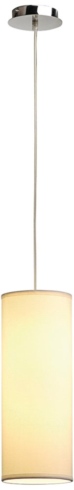Lighting 7155382U Soprana PD 3 Pendant with White Shade, Chrome Finish