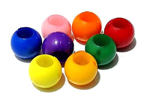 Kavya Craft Present Plastic Beads Set (50 Beads), Multi Color : 16mm