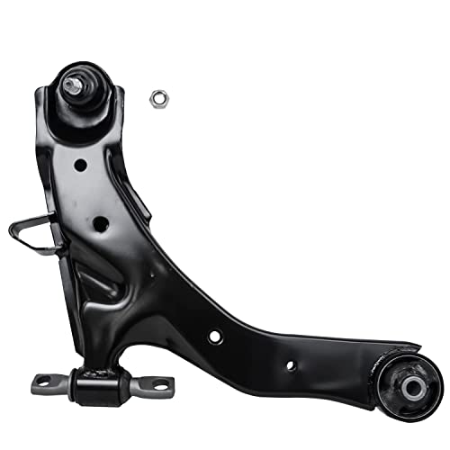 Image of Detroit Axle - 4pc Front End Control Arms Kit for 01-06 Hyundai Elantra, 2 Control Arms with Ball Joint 2 Outer Tie Rod Ends 2001 2002 2003 2004 2005 2006 Replacement