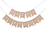 Rainbow Happy Birthday Burlap Banner - Happy Birthday Pastel Colors, Personalized Birthday Banner,...