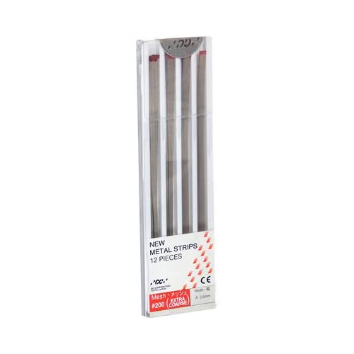 GC America GC-000254 New Metal Strip, #200 Mesh, Extra Coarse, Shape, (Pack of 12)