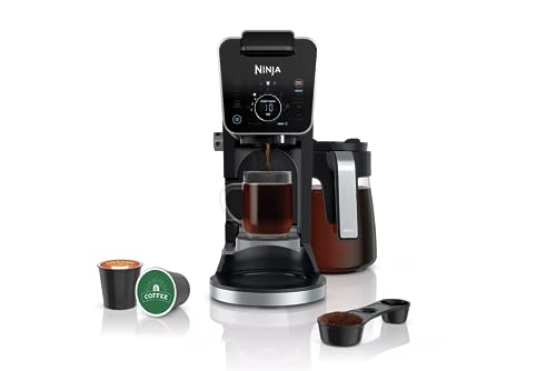 Ninja-CFP301-DualBrew-Pro-Specialty-12-Cup-Drip-Maker-with-Glass-Carafe-Single-Serve-for-Coffee-Pods-or-Grounds-with-4-Brew-Styles-Frother-Separate-Hot-Water-System-Black Ninja CFP301 DualBrew Pro Specialty 12 Cup Drip Maker with Glass Carafe Single Serve for Coffee Pods or Grounds with 4 Brew Styles Frother Separate Hot Water System Black