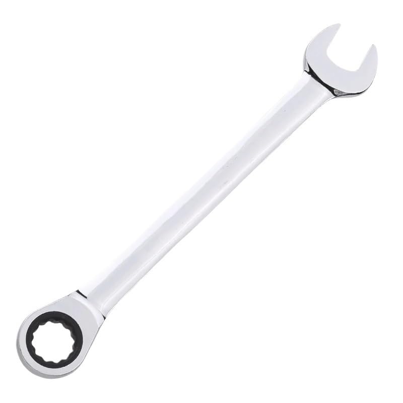 Llaves Fijas con Carraca 1 Uds. Llave de trinquete (10-27mm) Herramientas reparación torsión Anillo 72 Dientes Llaves inglesas for automóviles(27mm)