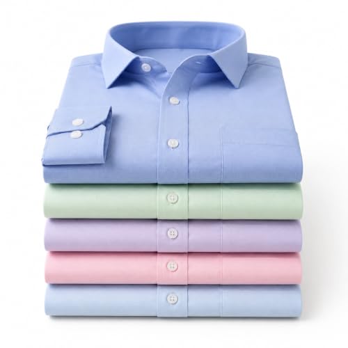 Image of Men's Solid Formal Shirt | Premium Cotton Rich Full Sleeves Shirt | Comfort Fit Office Wear Shirt with Single Chest Pocket | Stylish Casual & Formal Shirt for Men
