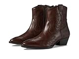 Seychelles Women's Eagle Rock Leather Ankle Boot, Dark Brown, 8