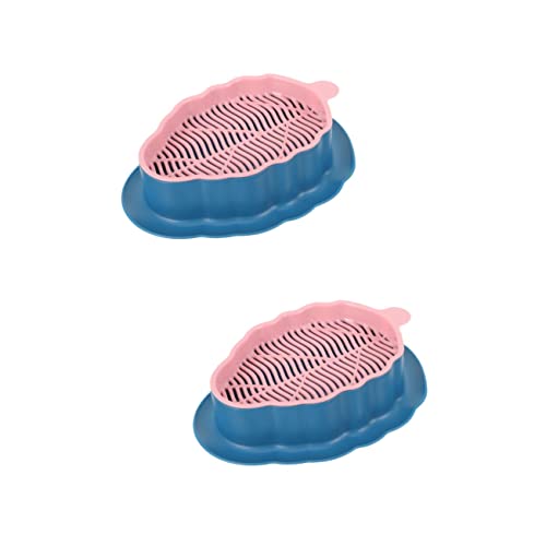 TOGEVAL 2個入り ボックス 猫草植栽ボックス 好意 プール 多数 人工観賞植物 取り外し可能な 実用的な猫の植木鉢 ペット用の猫用植物 家庭用猫草プランター 家庭用猫植木鉢 プラスチック