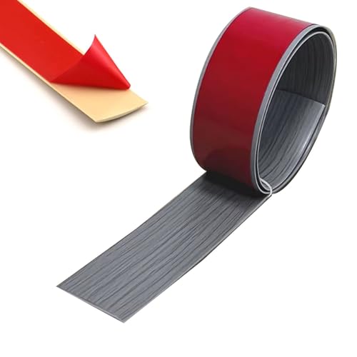 Perfil de Transición para Suelo Banda de Transición Autoadhesiva de Moqueta a Baldosas de PVC, Tapa Flexible para Umbrales de Puertas Que Cubra Los Huecos, Tapa para Juntas(Style A,4m/13.1ft)