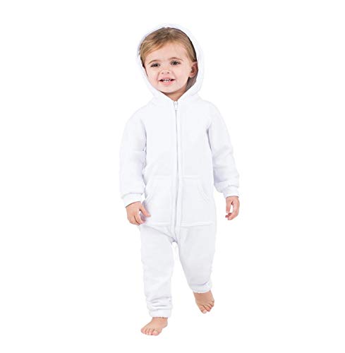 Joggies - Family Matching White Suger Hoodie Onesies for Boys, Girls, Men, Women and Pets - Infant - XLarge (Fits 12-18mos.)