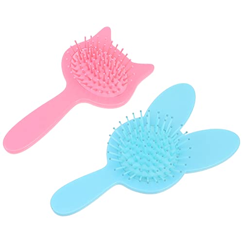 FOMIYES 2 Piezas Peine De Guante Cabello Tratamiento Capilar Con Queratina Rociar Peines Peine De Masaje Peine Masajeador De Plástico Peine Portátil Abs Blue