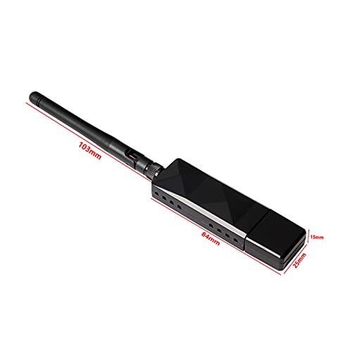 Goshyda AR9271 Wireless Netcard, AR9271 Wireless NetCard USB Staccabile 2DBI Antenna Adattatore WiFi con Batteria a Lunga Durata per PC o Mac, per Desktop o Laptop