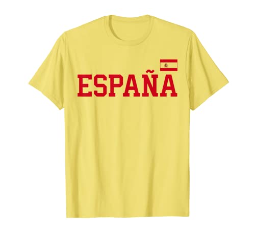 Camiseta España Mujer Hombre Niños Bandera Española Amarillo España Camiseta